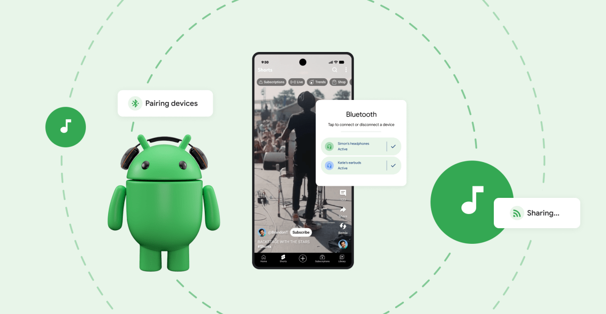 Pixel 手机音频共享能力跃升:蓝牙 LE Audio 与 Auracast 赋能多设备串流