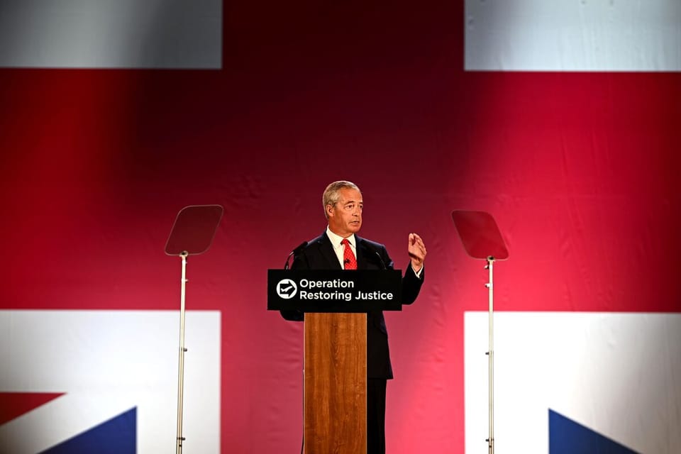 英国改革党推激进移民政策,Farage誓言大规模驱逐寻求庇护者