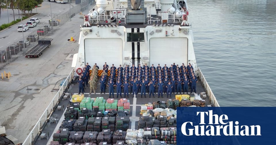 美国海岸警卫队创历史纪录:佛州海岸缴获7.6万磅毒品,价值4.73亿美元