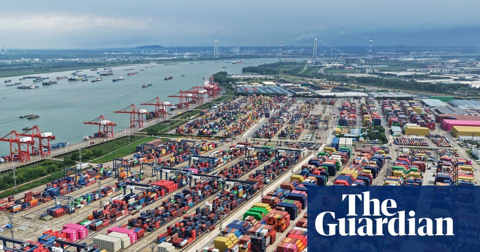 中国出口增速骤降,全球贸易紧张局势加剧