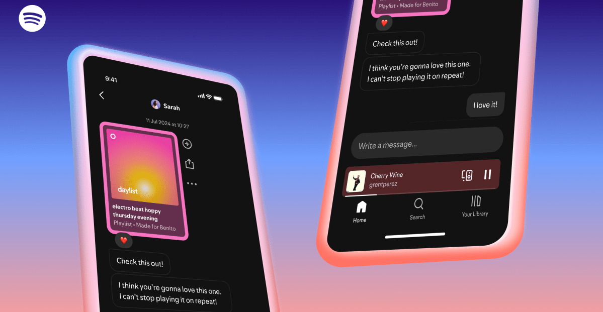Spotify整合内容社交:Messages功能重塑用户推荐体验