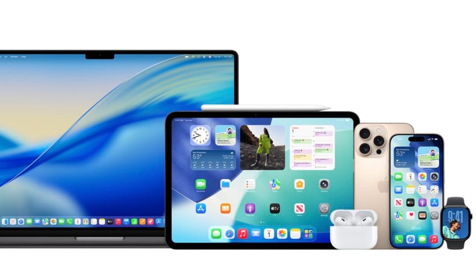 Apple统一操作系统版本号，Liquid Glass UI重塑全生态体验