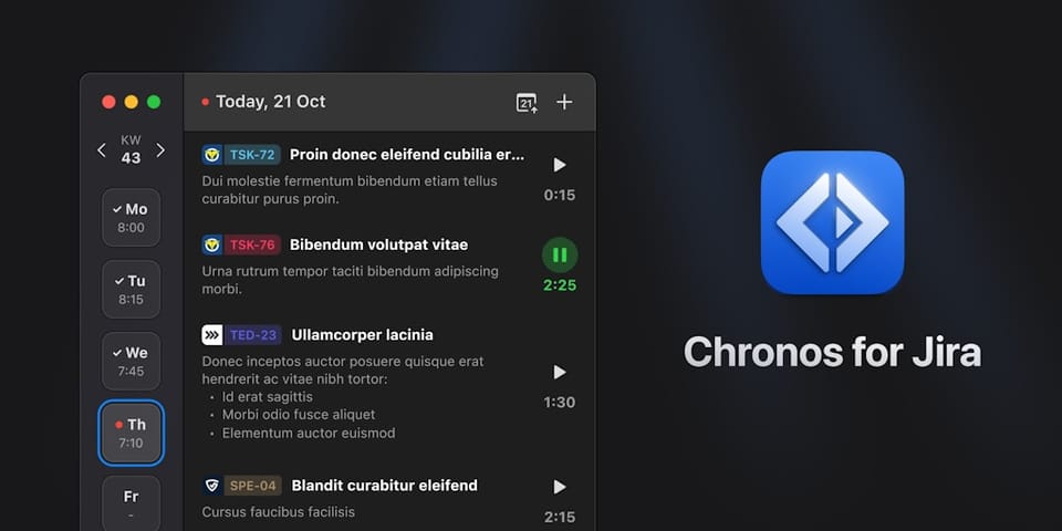 Chronos：Jira时间追踪的精简化利器，提升工作日志效率